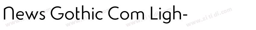 News Gothic Com Ligh字体转换